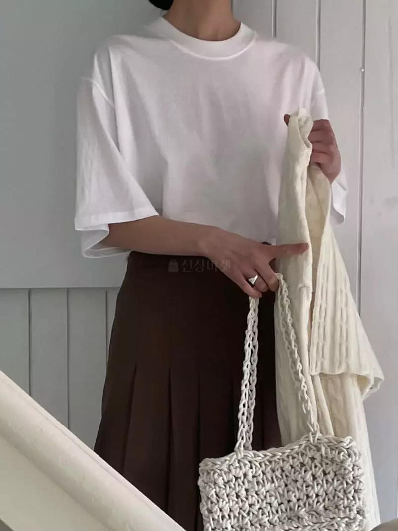Plat - Korean Women Fashion - #womensfashion - Bio Short Sleeves Tee - 5