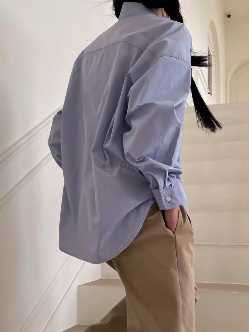 Plat - Korean Women Fashion - #womensfashion - Boxy Cotton Shirt - 5