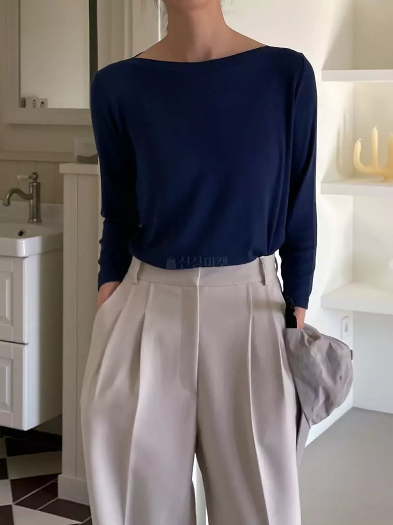Plat - Korean Women Fashion - #womensfashion - Rib Tee - 2