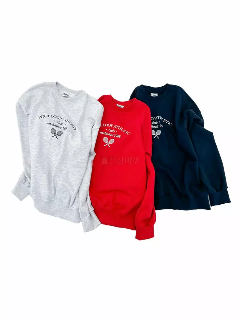 Pool Loop - Korean Women Fashion - #shopsmall - Tennis Sweatshirt - 4