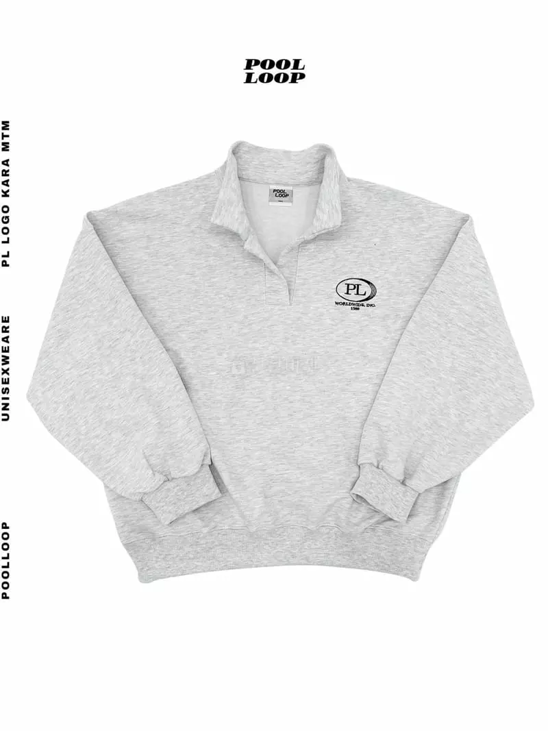 Pool Loop - Korean Women Fashion - #womensfashion - PL Embroidery Collar Sweatshirt - 5