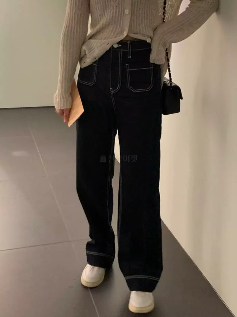 Poster - Korean Women Fashion - #momslook - Stitch Jeans - 5