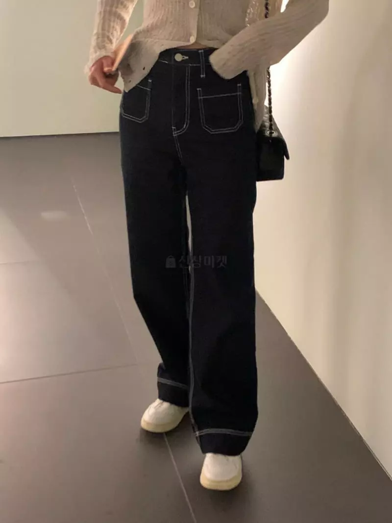 Poster - Korean Women Fashion - #momslook - Stitch Jeans - 6