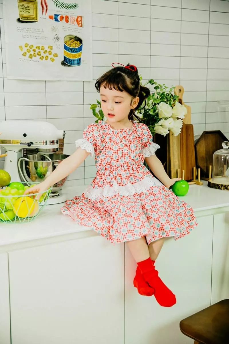 Pudding - Korean Children Fashion - #Kfashion4kids - Flower One-piece - 8