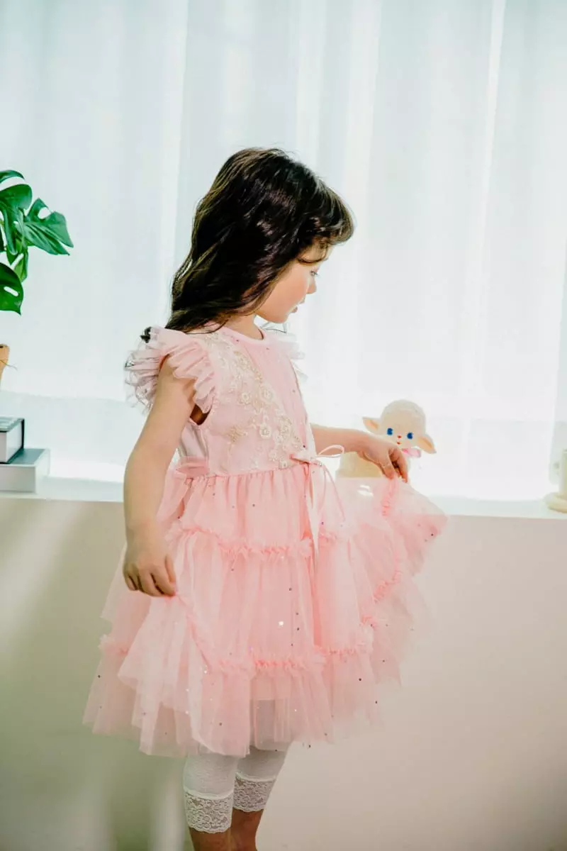 Pudding - Korean Children Fashion - #discoveringself - Gold One-piece - 3