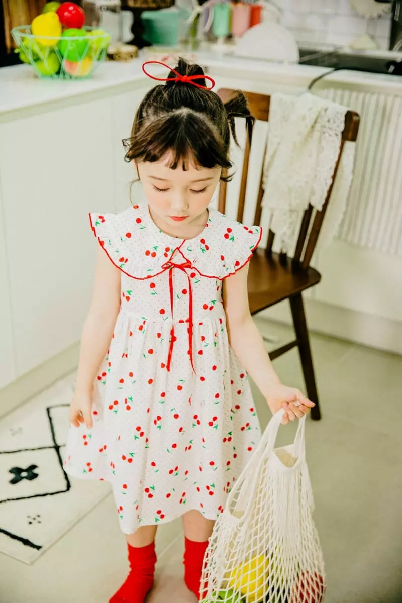 Pudding - Korean Children Fashion - #kidsstore - Cherry One-piece - 3