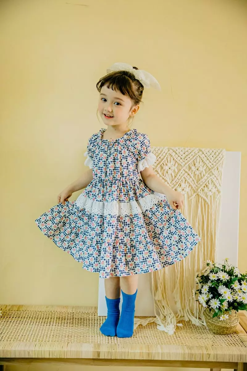 Pudding - Korean Children Fashion - #littlefashionista - Flower One-piece - 9