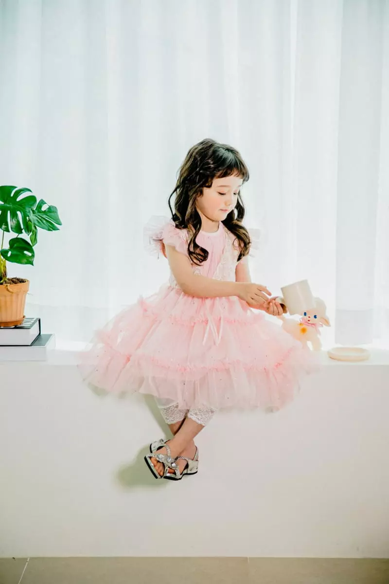 Pudding - Korean Children Fashion - #littlefashionista - Gold One-piece - 9