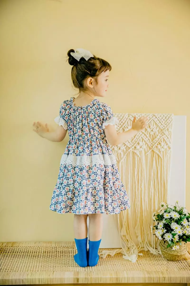 Pudding - Korean Children Fashion - #minifashionista - Flower One-piece - 11