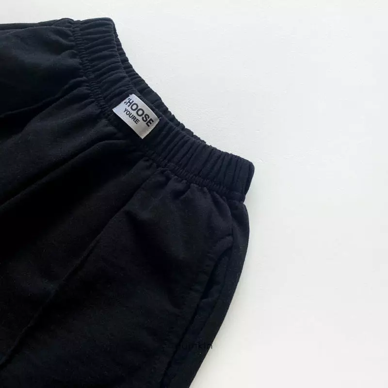 Pumkin - Korean Children Fashion - #kidzfashiontrend - Patch String Jogger Pants - 4