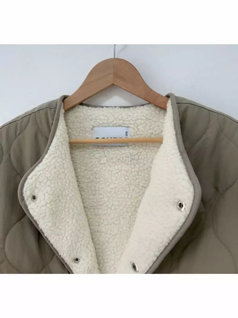Recover - Korean Women Fashion - #momslook - Pot Fleece Quilitng Jacket - 5