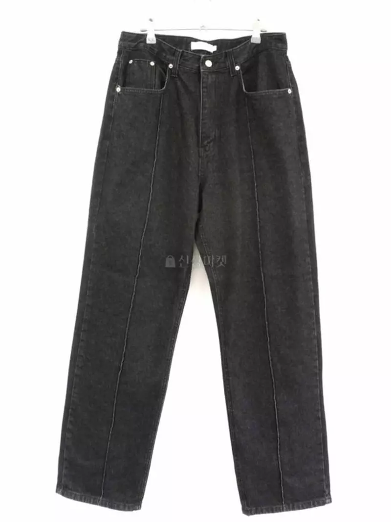 Recover - Korean Women Fashion - #momslook - Pintuck Black Jeans - 5