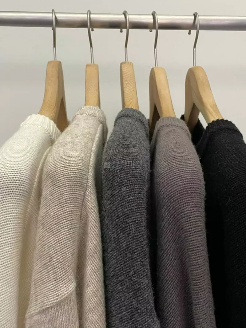 Recover - Korean Women Fashion - #momslook - Wool Sleeves Slit Knit - 5