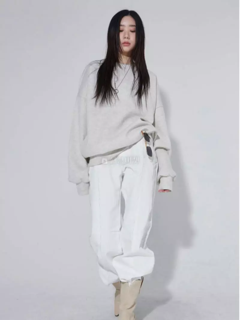 Recover - Korean Women Fashion - #womensfashion - Waffle Twist Sweatshirt - 4