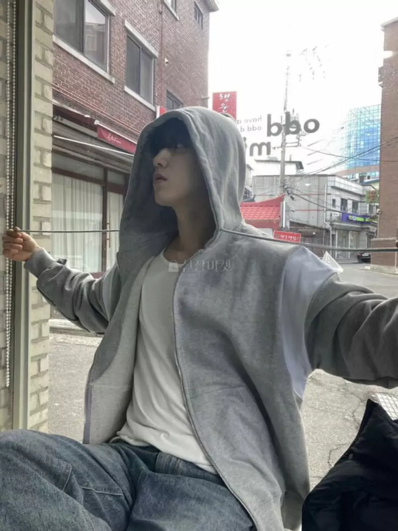 Recover - Korean Women Fashion - #momslook - Selip Hoody Zip-up - 5