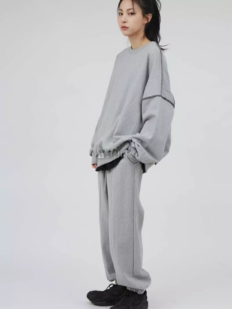 Recover - Korean Women Fashion - #vintagekidsstyle - Heavy Tery Jogger Pants - 4
