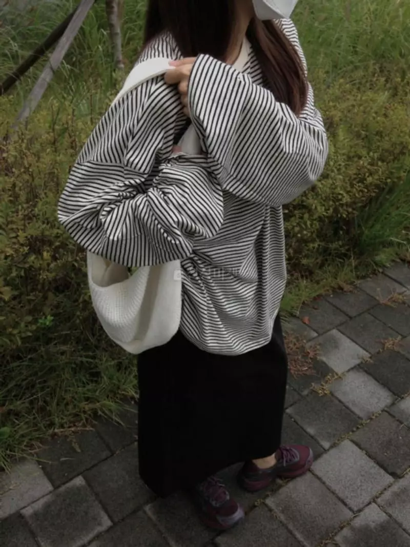 Recover - Korean Women Fashion - #thelittlethings - Stripes Tee - 5