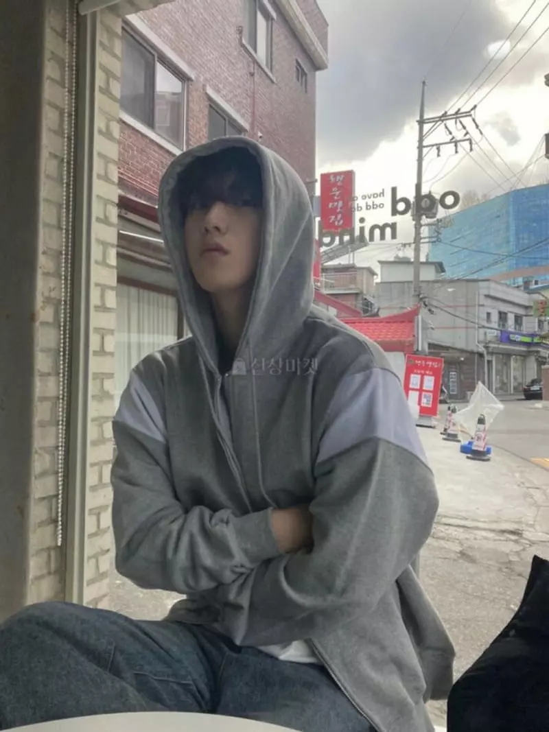 Recover - Korean Women Fashion - #thatsdarling - Selip Hoody Zip-up - 4