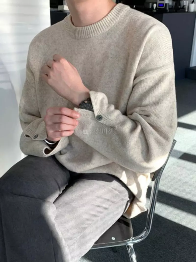 Recover - Korean Women Fashion - #momslook - Wool Sleeves Slit Knit - 4