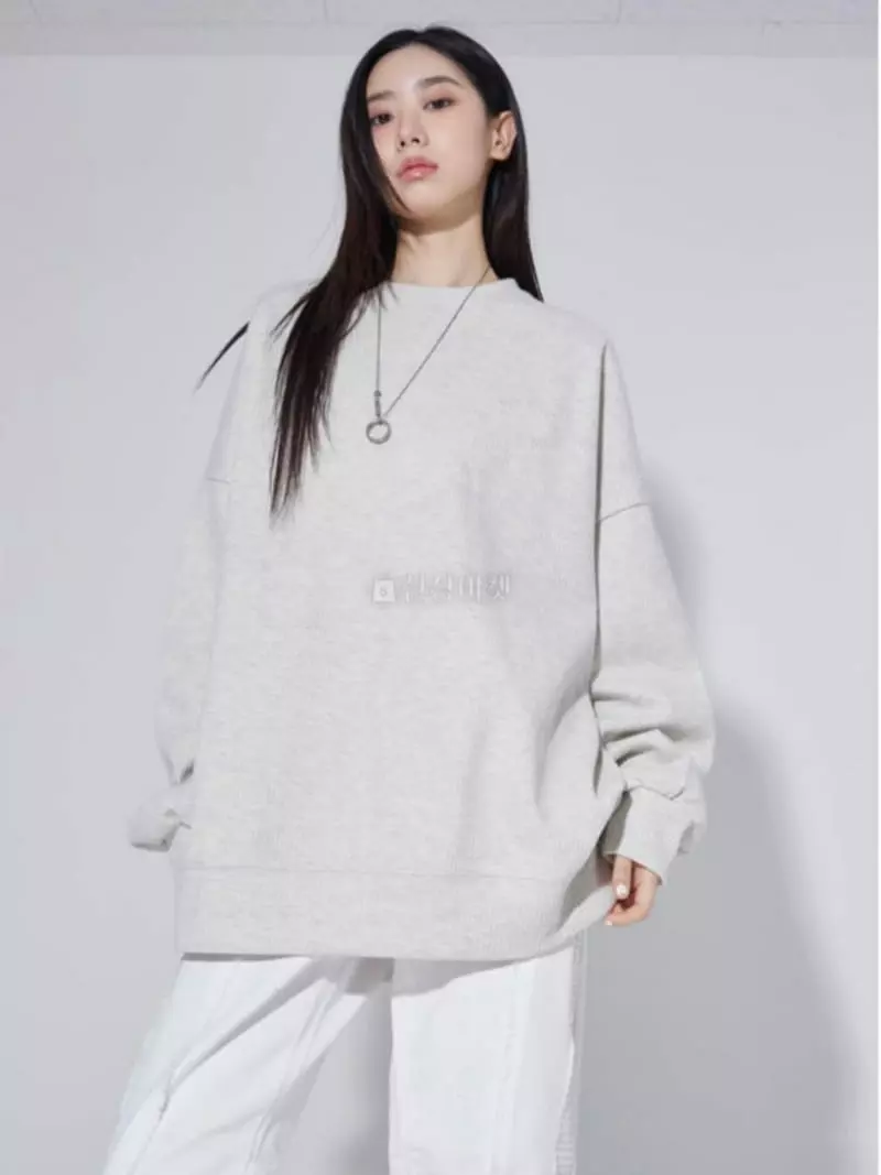 Recover - Korean Women Fashion - #womensfashion - Waffle Twist Sweatshirt - 3