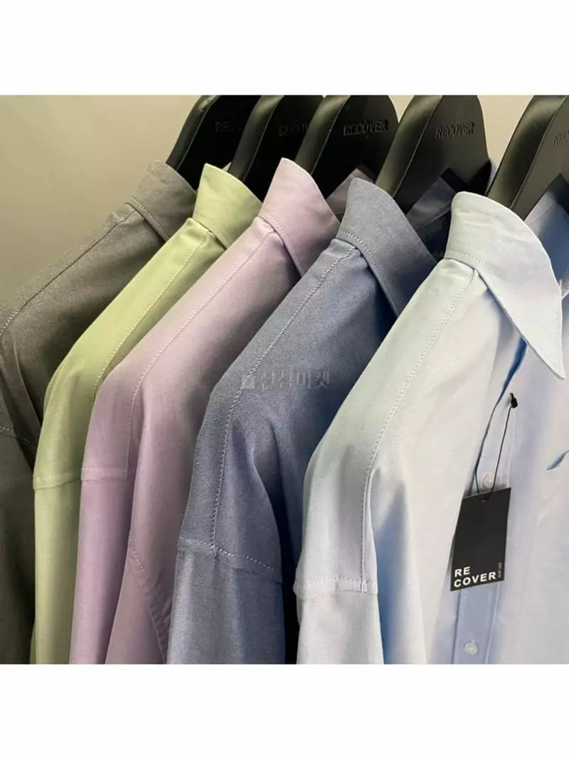 Recover - Korean Women Fashion - #momslook - Oxford Basic Shirt - 4
