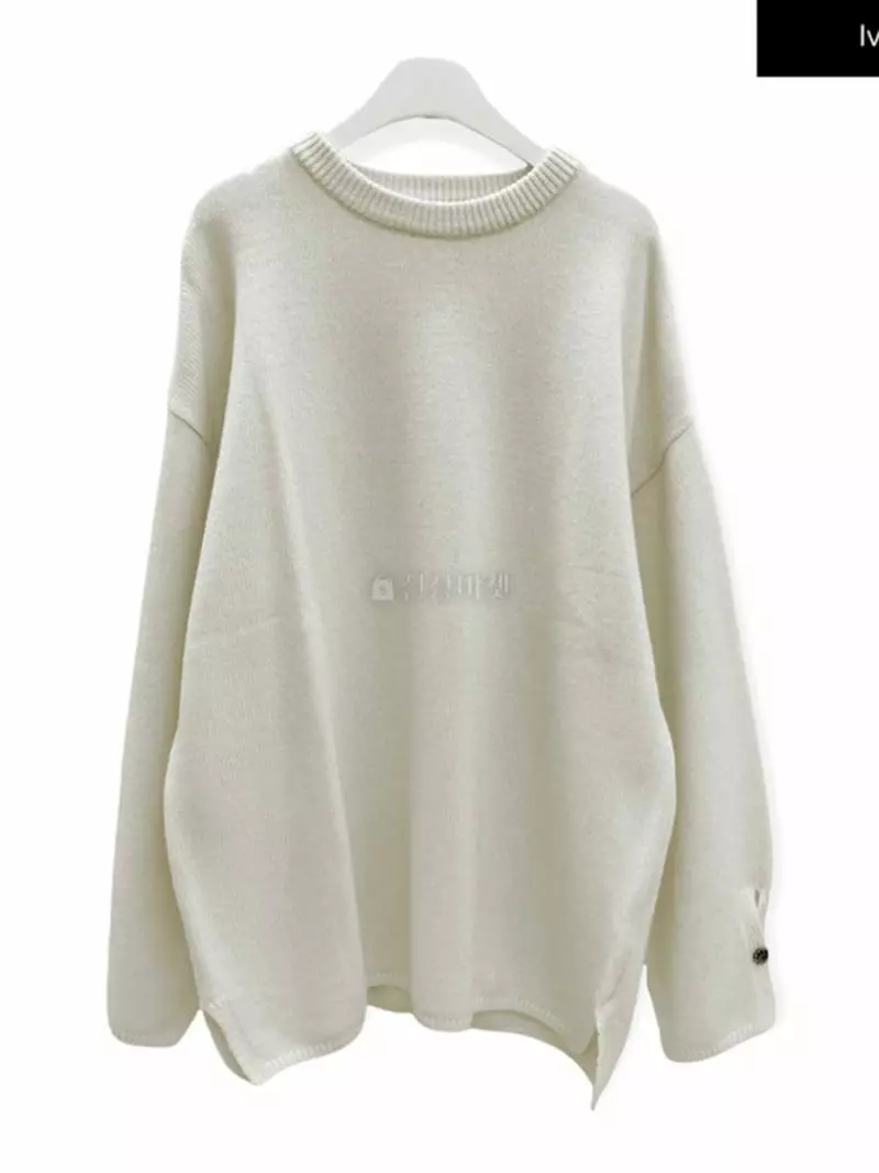Recover - Korean Women Fashion - #womensfashion - Sleeves Sllit Wool Knit - 3