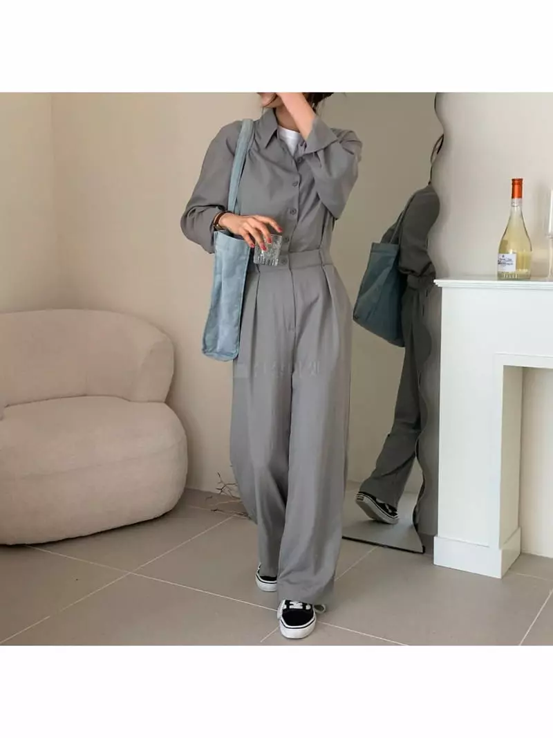 Reve - Korean Women Fashion - #momslook - Channel Jumpsuit - 5