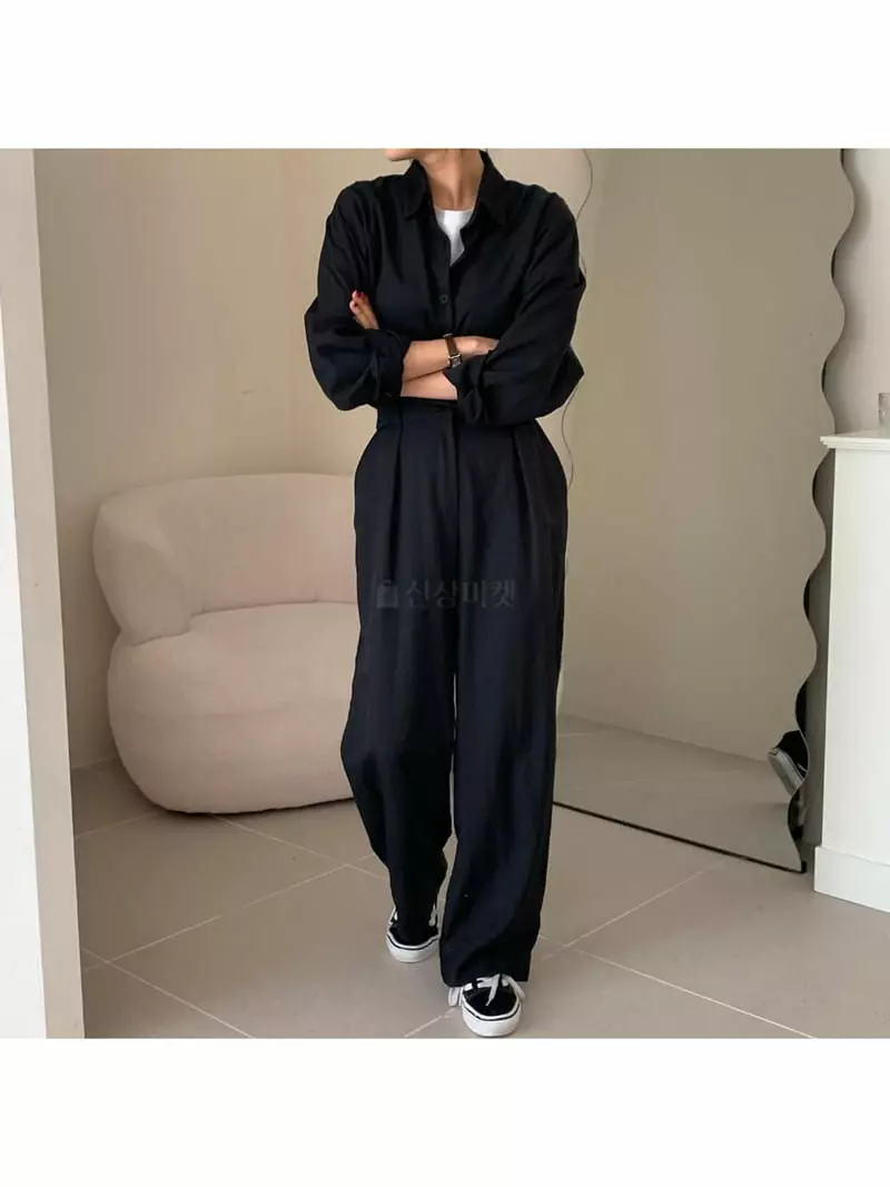 Reve - Korean Women Fashion - #momslook - Channel Jumpsuit - 9