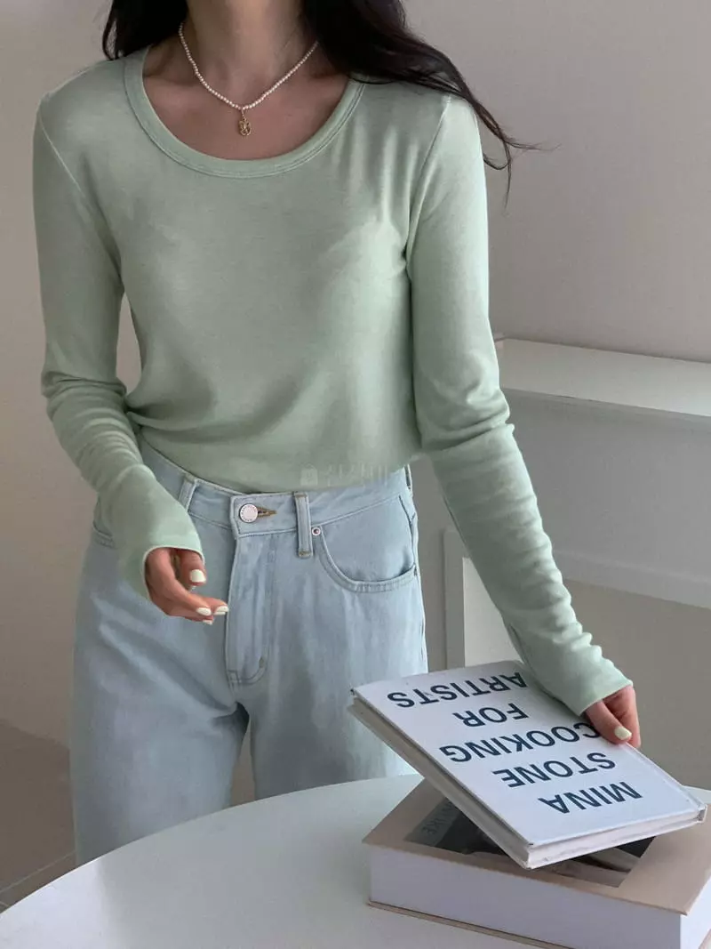 Reve - Korean Women Fashion - #momslook - Aurora Tencel Tee