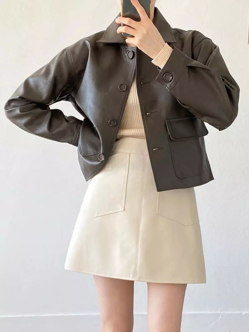 Reve - Korean Women Fashion - #momslook - Legend Rider Jacket