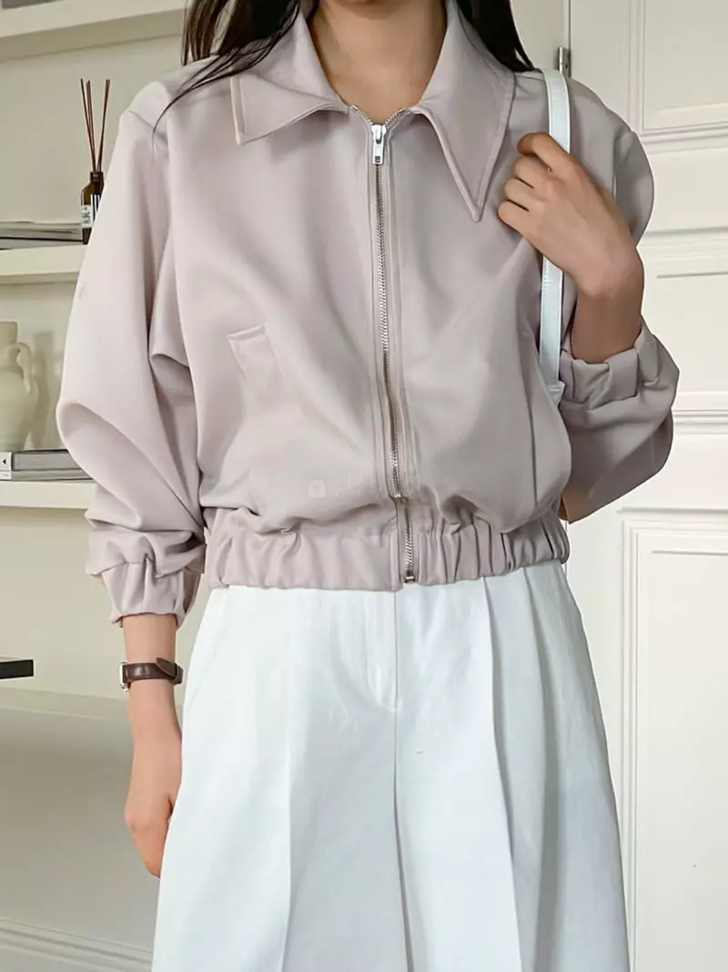 Reve - Korean Women Fashion - #momslook - Heat Crop Jacket - 3