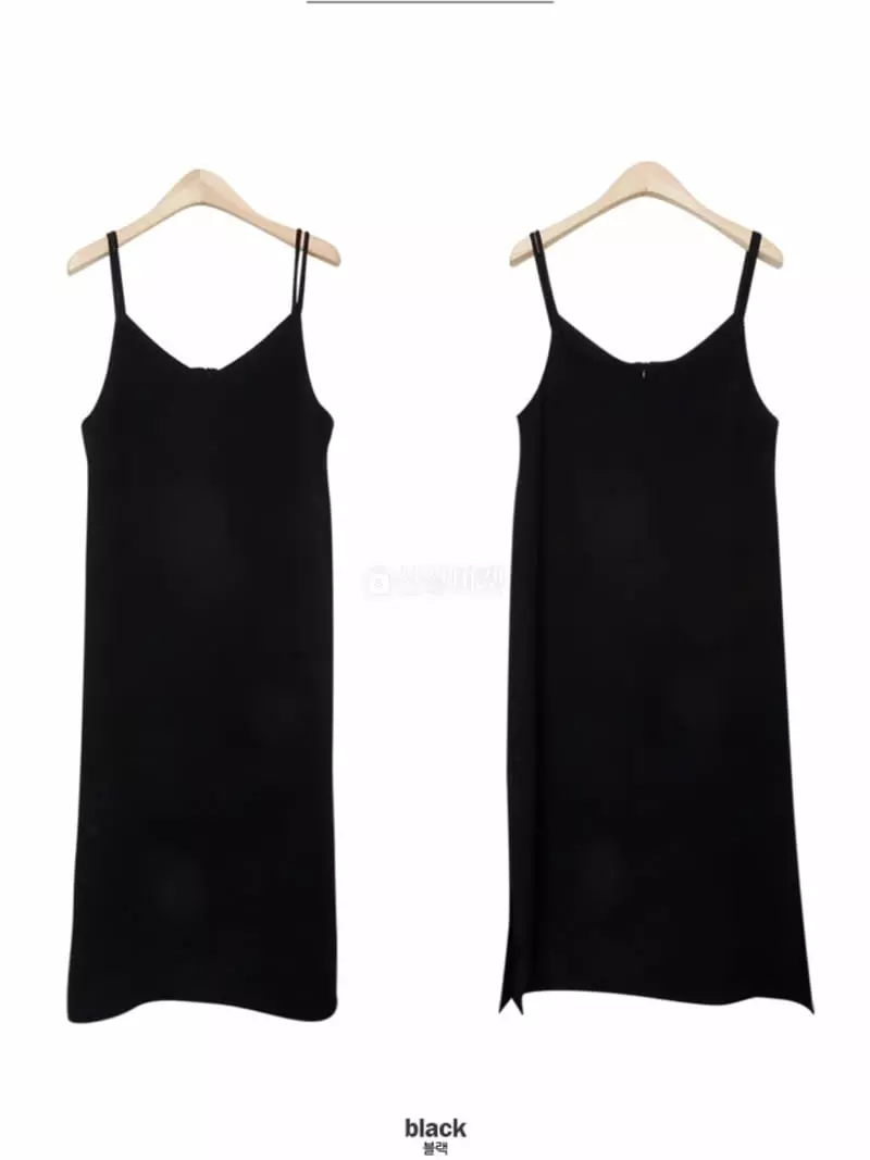 Reve - Korean Women Fashion - #restrostyle - Black One-piece