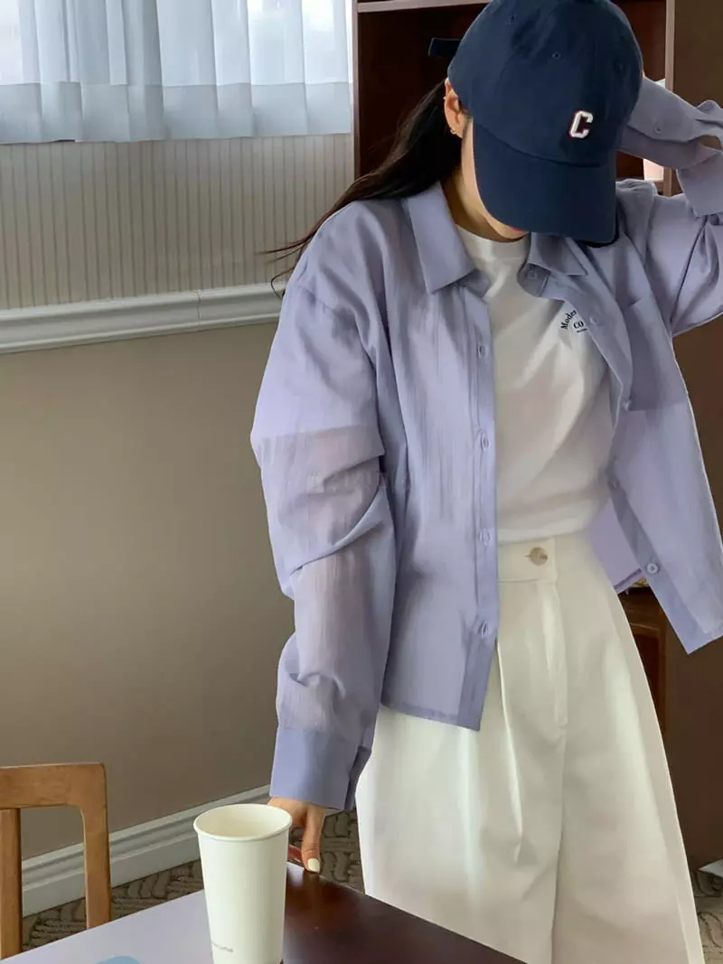 Reve - Korean Women Fashion - #romanticstyle - Pudding Shirt - 7