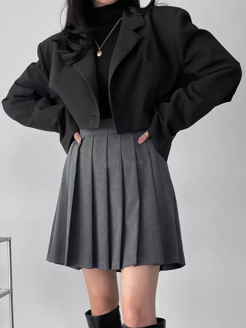 Reve - Korean Women Fashion - #womensfashion - Flat Skirt - 4