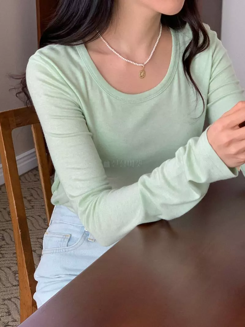Reve - Korean Women Fashion - #womensfashion - Aurora Tencel Tee - 6