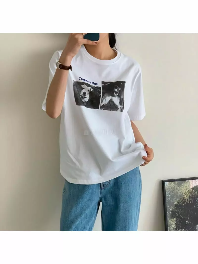 Reve - Korean Women Fashion - #womensfashion - Hunt Tee