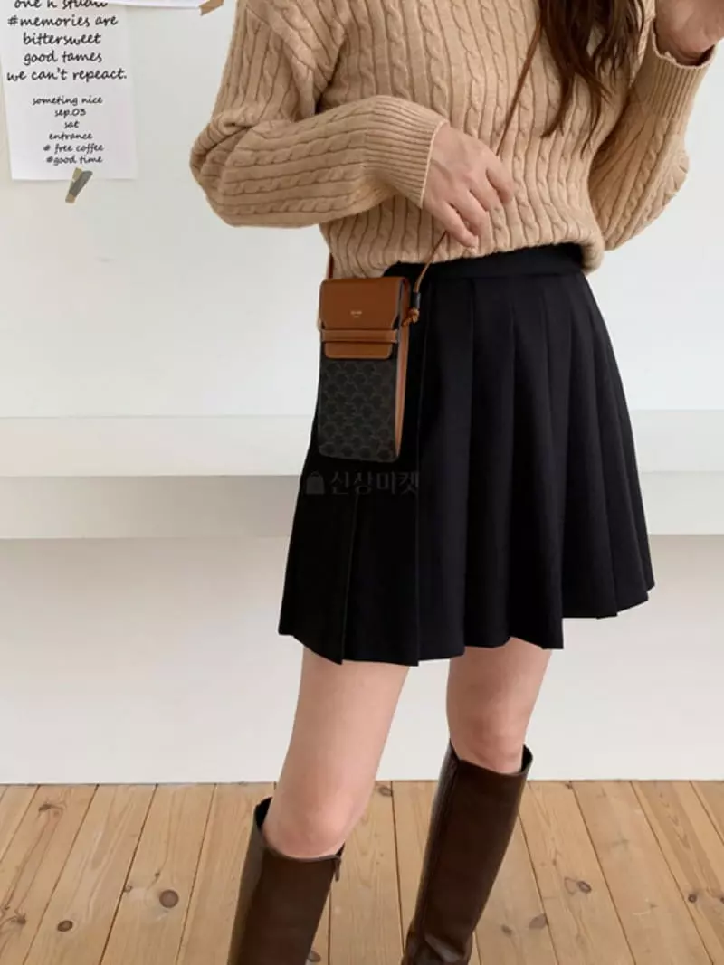 Reve - Korean Women Fashion - #womensfashion - Flat Skirt - 3