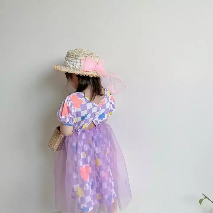 Rica - Korean Children Fashion - #childofig - Check One-piece - 3