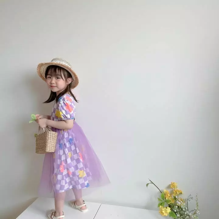 Rica - Korean Children Fashion - #childofig - Check One-piece - 4