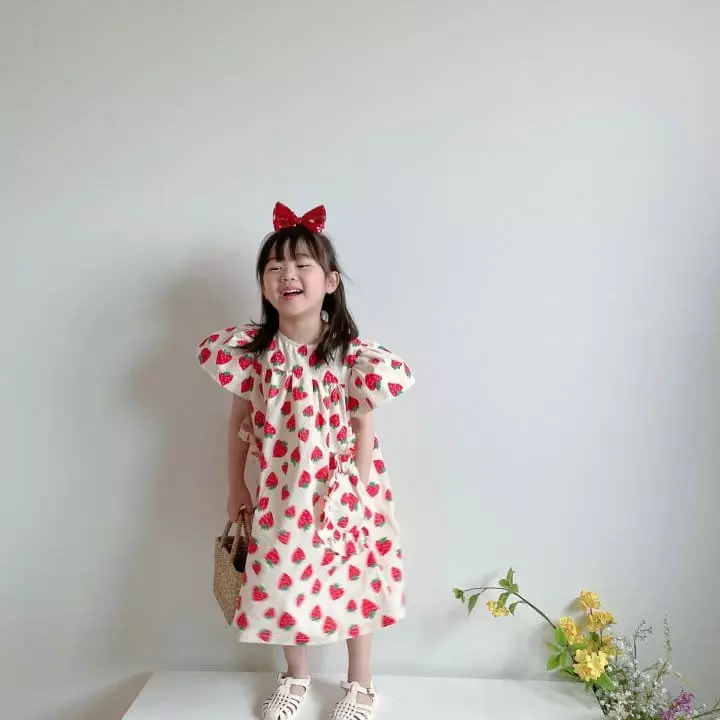 Rica - Korean Children Fashion - #childrensboutique - Strawberry One-piece - 10