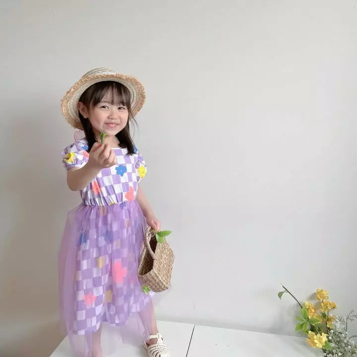 Rica - Korean Children Fashion - #childrensboutique - Check One-piece - 5