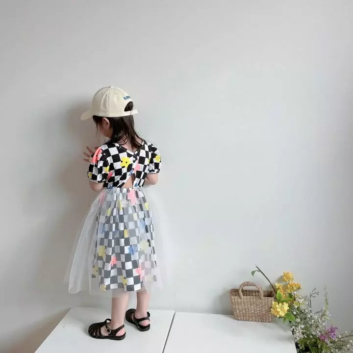 Rica - Korean Children Fashion - #fashionkids - Check One-piece - 8