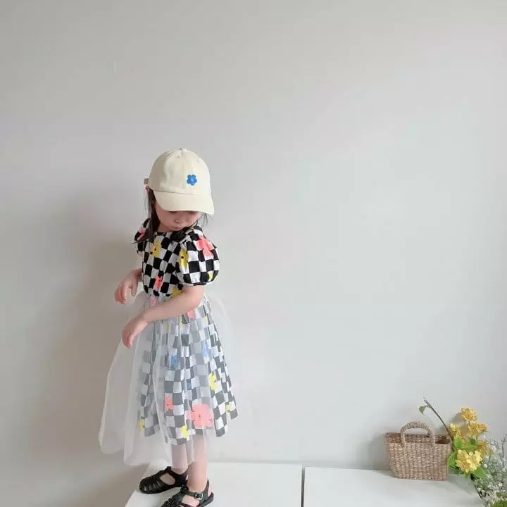 Rica - Korean Children Fashion - #kidsshorts - Check One-piece - 9