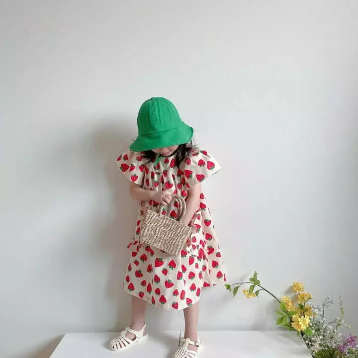 Rica - Korean Children Fashion - #prettylittlegirls - Strawberry One-piece - 7