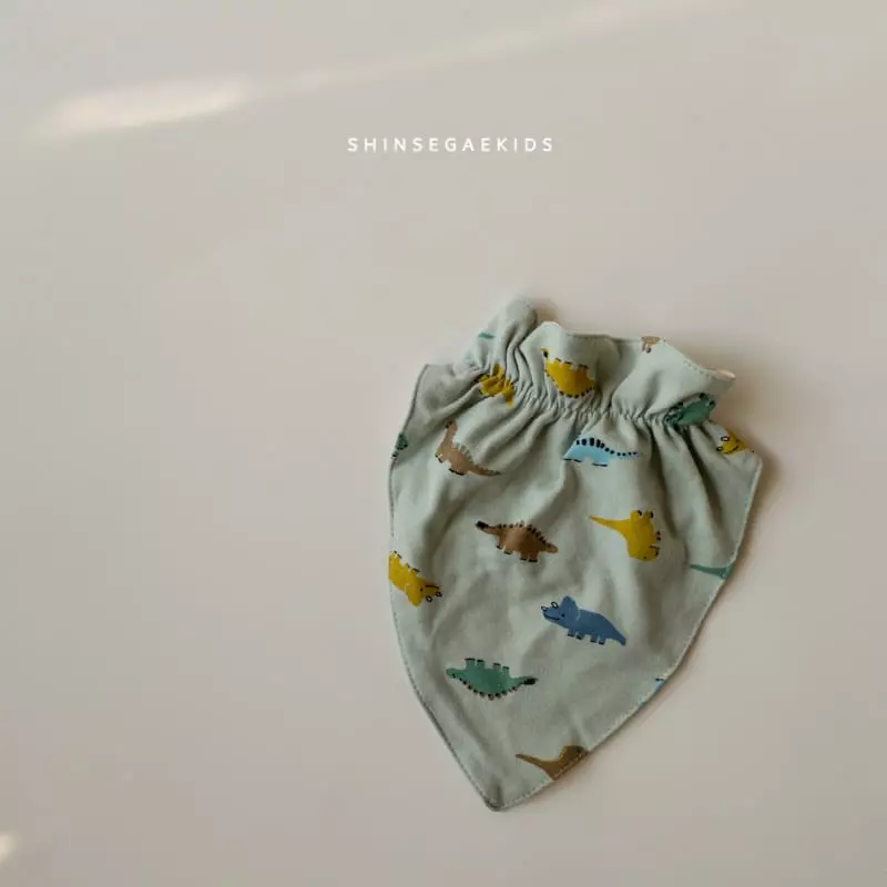 Shinseage Kids - Korean Baby Fashion - #babywear - Dino Scarf Bib - 3