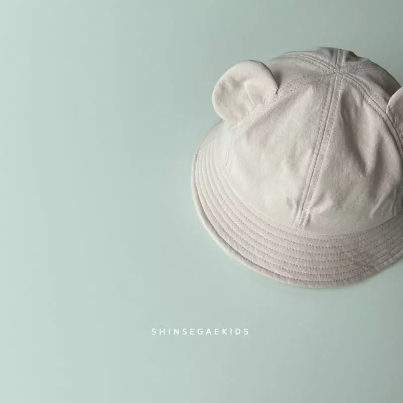 Shinseage Kids - Korean Children Fashion - #kidsshorts - Bear Ear Bucket Hat - 4