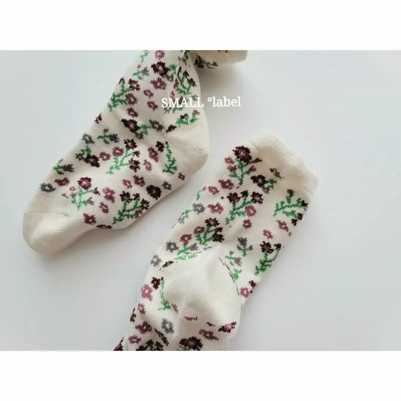 Small Label - Korean Children Fashion - #Kfashion4kids - Small Flower Socks [set of 3] - 2