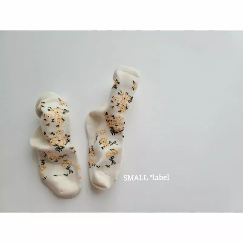 Small Label - Korean Children Fashion - #childofig - Small Flower Socks [set of 3] - 7