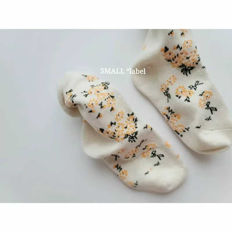 Small Label - Korean Children Fashion - #childofig - Small Flower Socks [set of 3] - 8