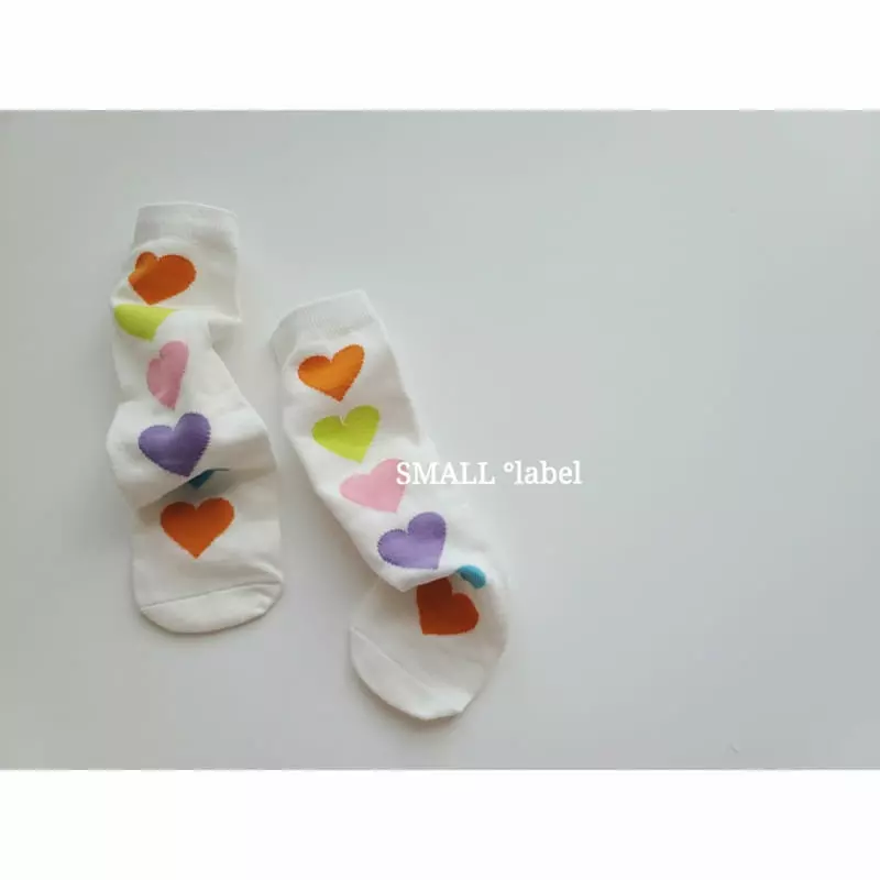 Small Label - Korean Children Fashion - #childofig - Heart Socks [set of 4] - 6